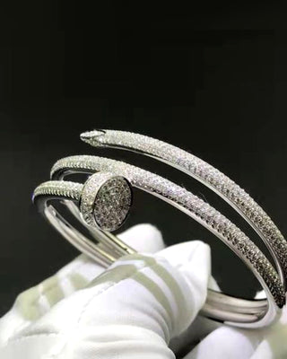 View Classic Luxury: 925 Sterling Silver Bracelets With Zircon Stone